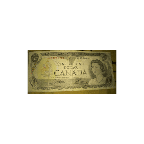 1 dolar canada billete reina isabel